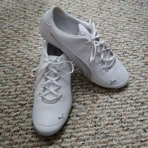 White silver PUMA Soleil shoes